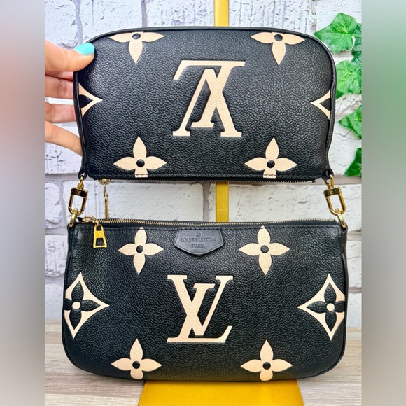 Louis Vuitton Multi Pochette Bicolor Leather Shoulder Crossbody Bag - Picture 2 of 16